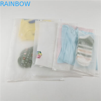 Fabriek Groothandel Transparante Plastic T-Shirt Kleding Verpakkingszak Met Schuif Zipper En Haak