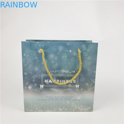 Best verkopen Recyclebaar milieuvriendelijk Logo Printed Shopping Paper Bag Verpakking Wit 110 gram Herbruikbaar