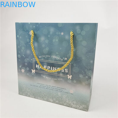 Best verkopen Recyclebaar milieuvriendelijk Logo Printed Shopping Paper Bag Verpakking Wit 110 gram Herbruikbaar