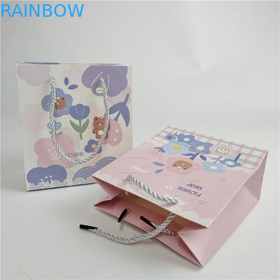 Promotionele kwaliteitsborging Digitaal drukwerk op maat Logo Printed Shopping Paper Bag Packaging