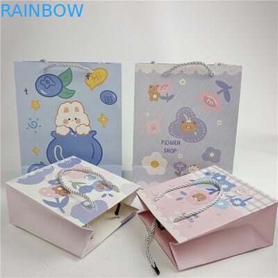 Promotionele kwaliteitsborging Digitaal drukwerk op maat Logo Printed Shopping Paper Bag Packaging