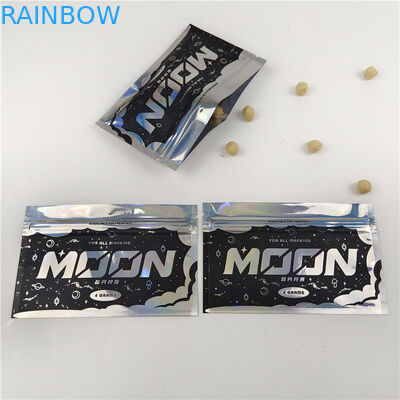 Eco-vriendelijke geurbestendige vochtbestendige driezijdige afdichtingszakken voor tandverzorging Verpakking met warmteverzegelingssluiting met rits