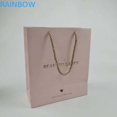 Kwaliteitsborging Gepersonaliseerde papieren zakken voor winkelen met logo-printing Biologisch afbreekbare papieren zak