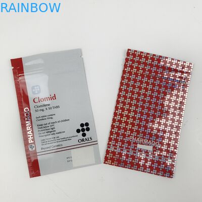 Bewaarplaats Promotionele voedselverpakkingen Driezijdige afdichtingszakken voor tandverzorging Verpakkingen met warmteafdichtingssluiting Met rits