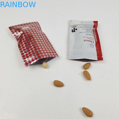 Bewaarplaats Promotionele voedselverpakkingen Driezijdige afdichtingszakken voor tandverzorging Verpakkingen met warmteafdichtingssluiting Met rits