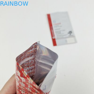 Bewaarplaats Promotionele voedselverpakkingen Driezijdige afdichtingszakken voor tandverzorging Verpakkingen met warmteafdichtingssluiting Met rits