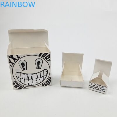 Op maat gemaakte Glossy UV Mat Film Wit Kartonpapier Doos 400g Voor Cosmetische Proef Argan Olie