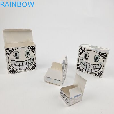 Op maat gemaakte Glossy UV Mat Film Wit Kartonpapier Doos 400g Voor Cosmetische Proef Argan Olie