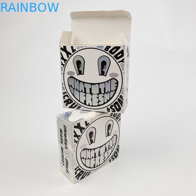 Op maat gemaakte Glossy UV Mat Film Wit Kartonpapier Doos 400g Voor Cosmetische Proef Argan Olie