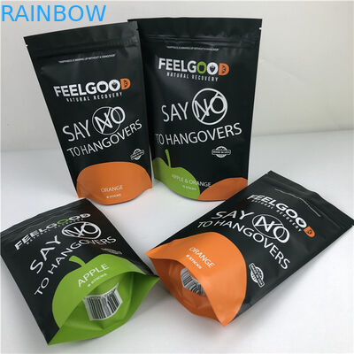 Custom logo gedrukt Stand Up Zipper Pouch Reukvrij Waterdicht Plastic verpakkingszakken