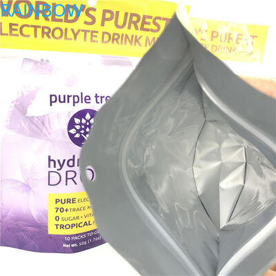 10 kleuren Custom Matt Aluminium Folie Stand Up Pouch Ziplock Doypack Bag voor voedsel