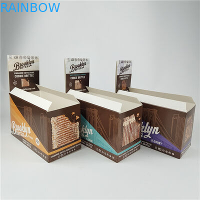 Recycleerbare vouwbare kartonnen toonbankdozen