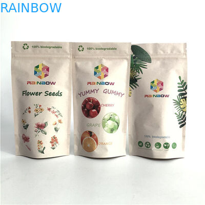 Op maat gemaakt logo gedrukt Stand Up Zipper Pouch Hervergrendelbaar Plastic Food Seal Packaging