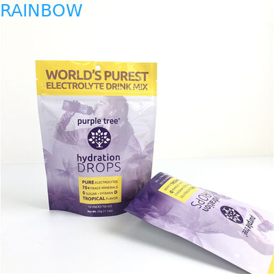 Hot Custom Logo Glossy Finish Customized Grootte en ontwerp benodigdheden Aluminiumfolie Mylar Doypack