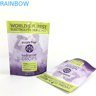 Hot Custom Logo Glossy Finish Customized Grootte en ontwerp benodigdheden Aluminiumfolie Mylar Doypack