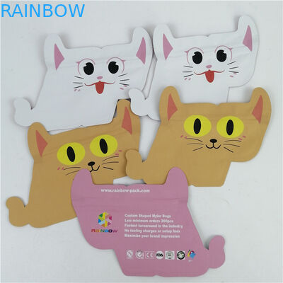 Topkwaliteit Custom logo gedrukt geavanceerde speciale vorm verpakking plastic folie zak