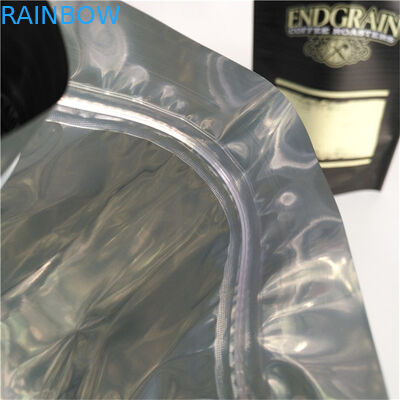 Custom logo gedrukt Stand Up Zipper Pouch hervergrendelbaar plastic voedselzegel Koffietas met voedsel materiaal en lekbestendig