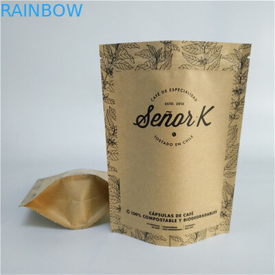 Milieuvriendelijk en veilig materiaal Kwaliteitsborging Kraftpapierzak Custom Printing Biodegradable Paper Bag