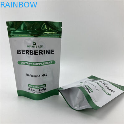 Groothandel Op maat gedrukt Staande lege zak Kwaliteitsborging Verpakking Mylar Aluminium folie zakken met traan notch