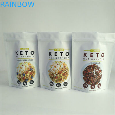 China Leverancier Custom Design Printing Customized Size and Design Needs Stand Up Pockets With Zipper Voor voedselverpakkingen