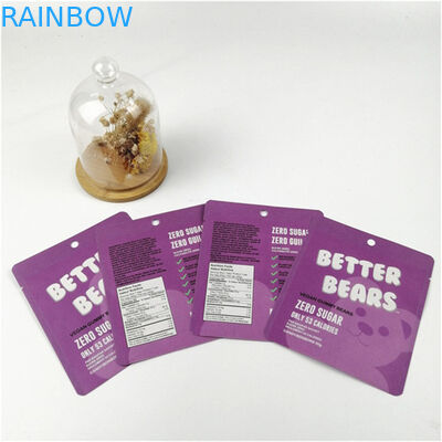 Geaccepteerd Tot 10 kleuren beschikbaar Hoogwaardige hervergrendelbare Mylar Sachet verpakkingszak