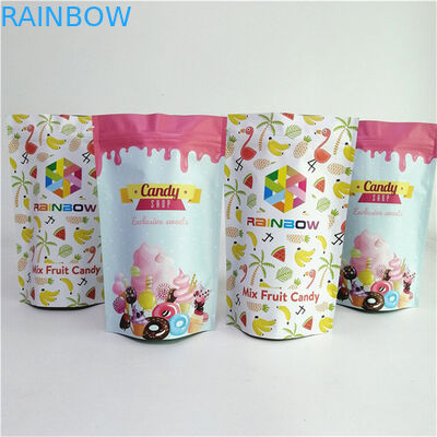 Warm te verkopen Custom Digitale Printing Geurbestendige Aluminiumfolie Mylar Hervergrendelbare Stand Up Pockets Met Venster