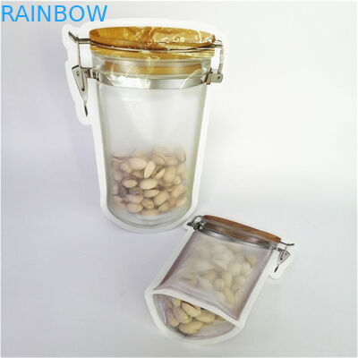 Hoogwaardig digitaal afdrukken op maat PE gerecycled plastic voedselverpakkingszak