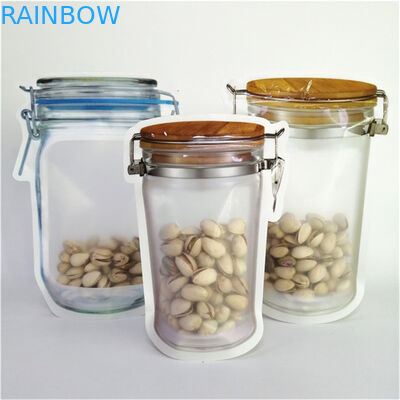 Hoogwaardig digitaal afdrukken op maat PE gerecycled plastic voedselverpakkingszak