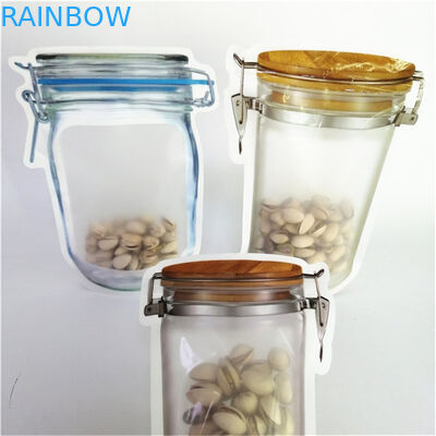 Hoogwaardig digitaal afdrukken op maat PE gerecycled plastic voedselverpakkingszak