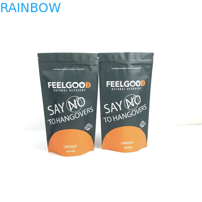 Op maat gemaakte grootte en ontwerpbehoeften Staande aluminiumfolie ritszak Geurbestendige op maat gedrukte