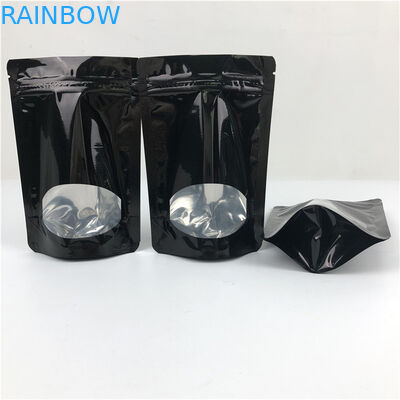 Op maat gemaakte dikte Groothandel Recyclebaar Stand Up Zip Lock Heat Seal Plastic pouches voor voedselverpakking met raam