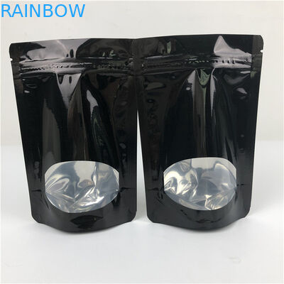 Op maat gemaakte dikte Groothandel Recyclebaar Stand Up Zip Lock Heat Seal Plastic pouches voor voedselverpakking met raam