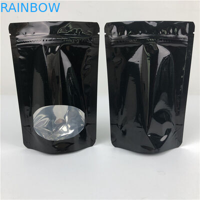 Op maat gemaakte dikte Groothandel Recyclebaar Stand Up Zip Lock Heat Seal Plastic pouches voor voedselverpakking met raam