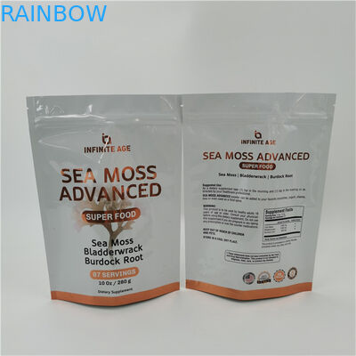 Geaccepteerd Tot 10 kleuren beschikbaar Gemakkelijk teer lijn Stand Up Pouch Bag Heat Seal Zipper Top