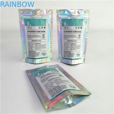 Groothandel Gepersonaliseerd Logo Digitaal Printen Plastic PET Glanzige Geschikte Prijs Stand Up Pockets met Zipper