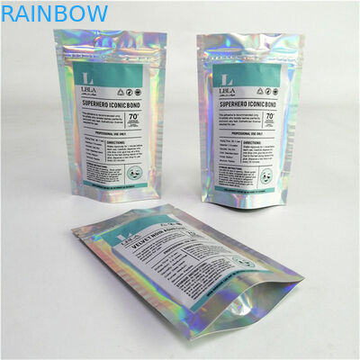 Groothandel Gepersonaliseerd Logo Digitaal Printen Plastic PET Glanzige Geschikte Prijs Stand Up Pockets met Zipper