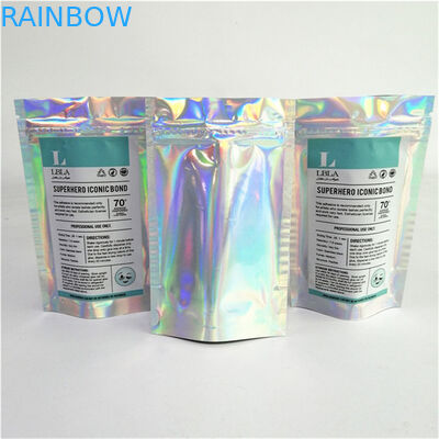 Groothandel Gepersonaliseerd Logo Digitaal Printen Plastic PET Glanzige Geschikte Prijs Stand Up Pockets met Zipper