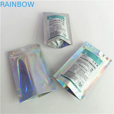 Groothandel Gepersonaliseerd Logo Digitaal Printen Plastic PET Glanzige Geschikte Prijs Stand Up Pockets met Zipper