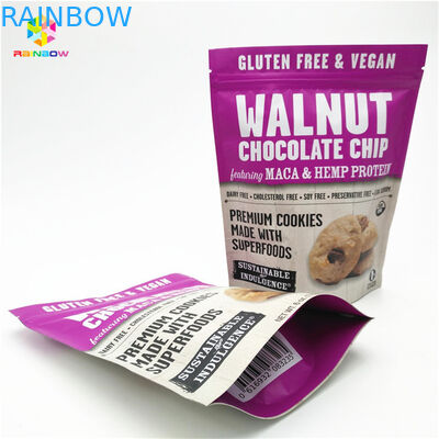 Matte afwerking Kleurrijke afdruk Aluminiumfolie Mylar Doypack met aangepaste grootte en ontwerp