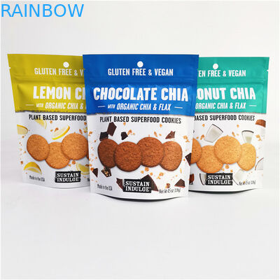 Custom Logo Printed Aluminium Foil Mylar Doypack met Gravure Printing Surface Handling