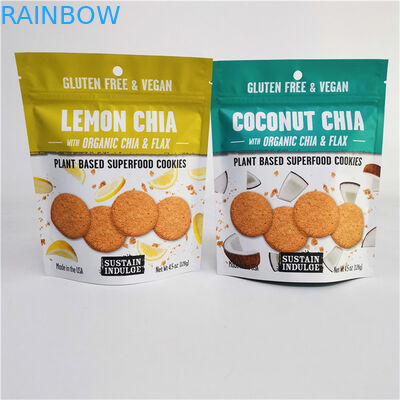 Custom Logo Printed Aluminium Foil Mylar Doypack met Gravure Printing Surface Handling