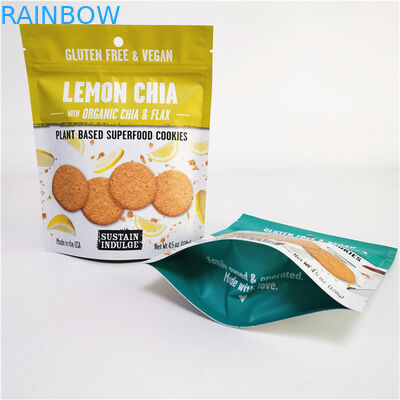 Custom Logo Printed Aluminium Foil Mylar Doypack met Gravure Printing Surface Handling