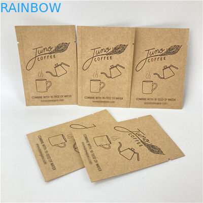 Driezijdig verzegeld Mylar Kraft papieren zak Custom Printing Biodegradable Paper Bag