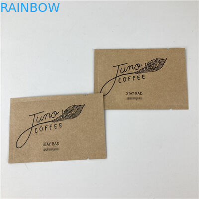 Driezijdig verzegeld Mylar Kraft papieren zak Custom Printing Biodegradable Paper Bag