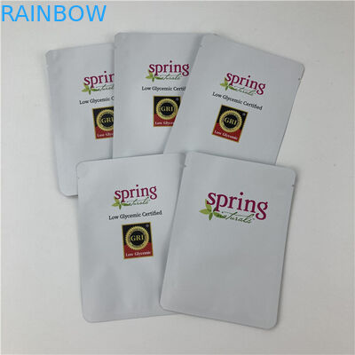 Leakproof Driezijdige verzegelde Mylar verpakkingszak met rits op maat