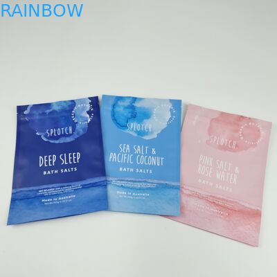 Mat Custom Printed Zipper Plastic Bag Bath Salt Body Scrub Stand Up Pouch