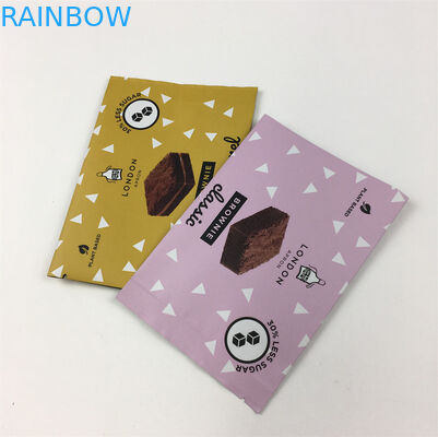 Vochtbestendige 200g achterkant zegelzakjes Koekjes Chocolade tear notch zakken