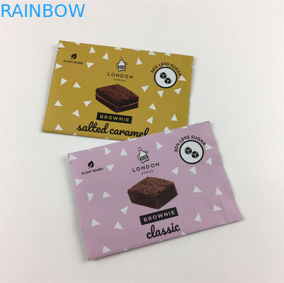 Vochtbestendige 200g achterkant zegelzakjes Koekjes Chocolade tear notch zakken