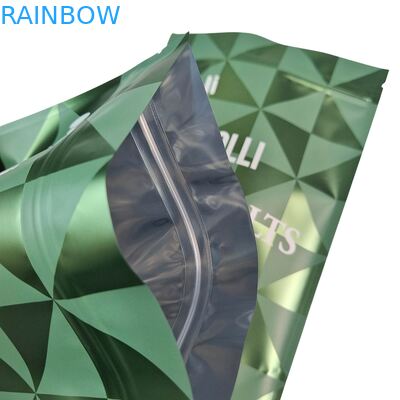 Stand-up plastic verpakking voor body scrub zak badzout natuurlijke zwem Mylar zakken met rits