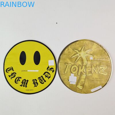 Onregelmatige 3.5g 7g Mylar zakken met rits in Printing Aluminium folie geurbestendige eetbare plastic zak